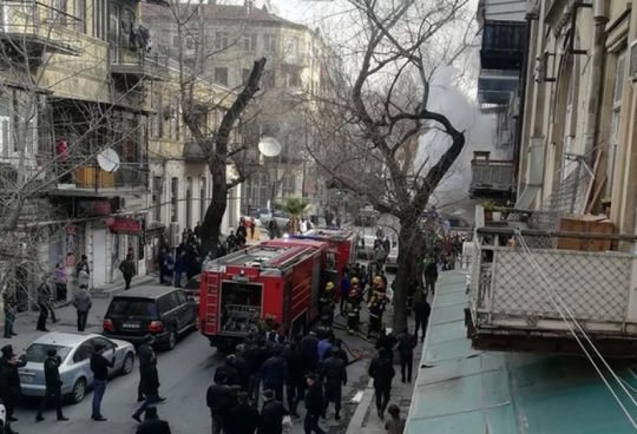 FHN Mədəniyyət Nazirliyinə məxsus mərkəzin yerləşdiyi binada baş verən yanğınla bağlı məlumat yayıb