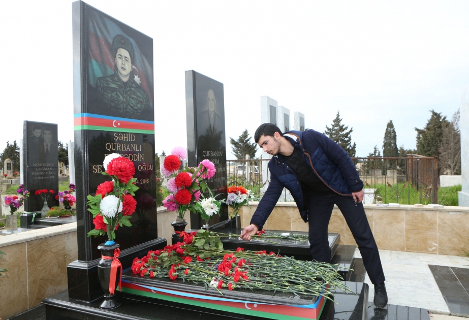 İlahiyyat İnstitutunun tələbələri şəhid ailəsinə baş çəkiblər