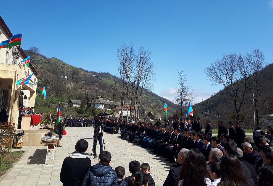 Astarada Aprel döyüşlərində şəhid olmuş gizir Pəncəli Teymurovun xatirəsi anılıb