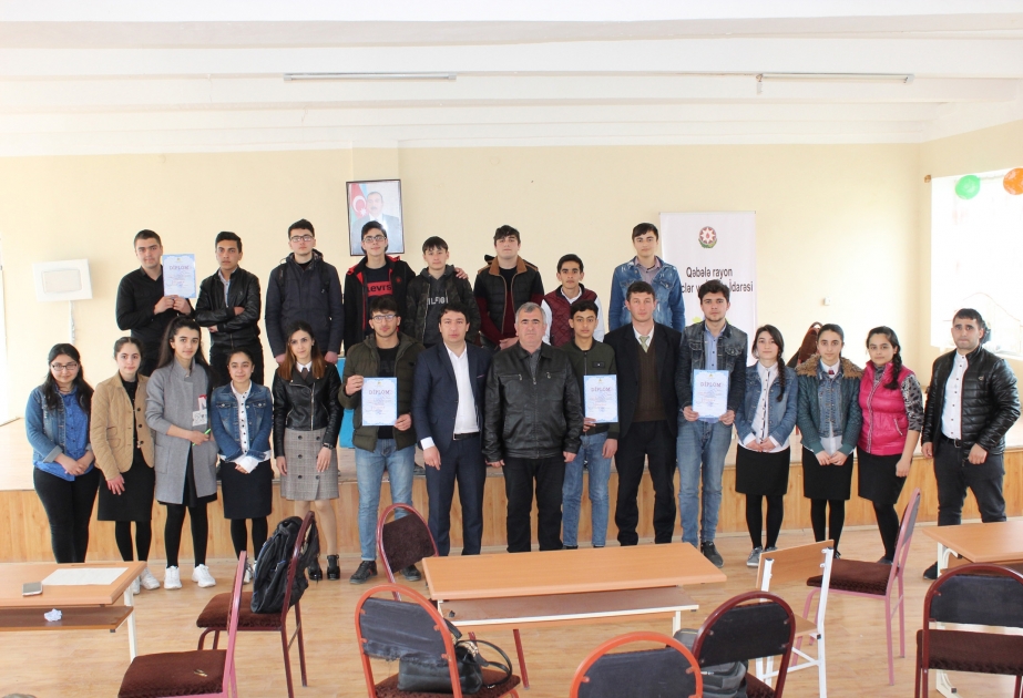 “Xəmsə” intellektual oyunu üzrə Qəbələ rayon birinciliyində 16 komanda mübarizə aparıb