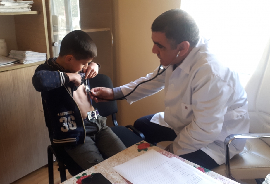 Astaralı həkimlər ucqar dağlıq ərazidə yerləşən Pəlikəş kəndinin sakinlərini müayinə ediblər