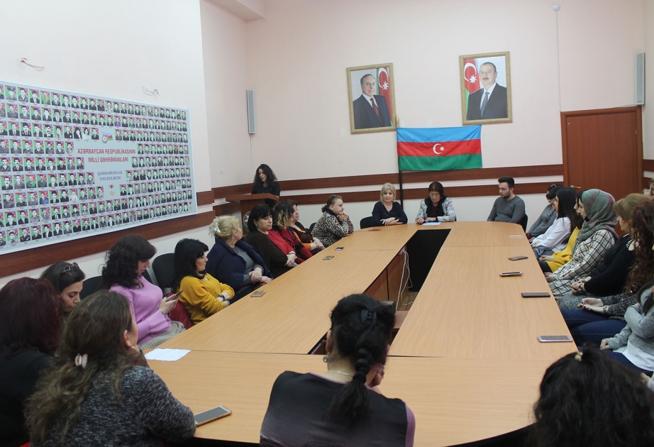 Kitabxanada Aprel döyüşlərinə həsr olunmuş mühazirələr təşkil olunub