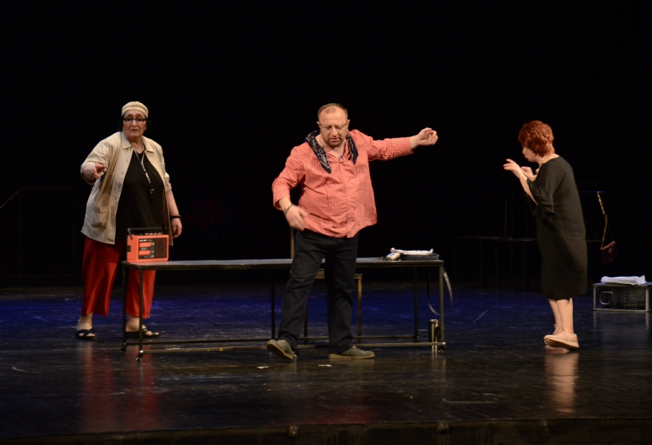 Espectáculo de teatro georgiano en Bakú