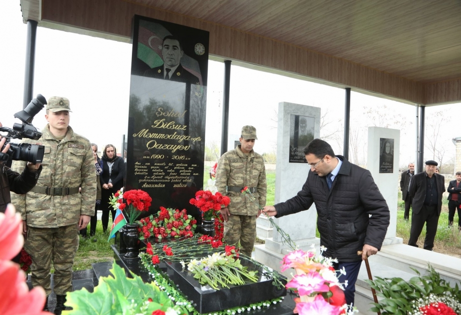 Ağcabədidə şəhid Dilsuz Qarayevin xatirəsi anılıb