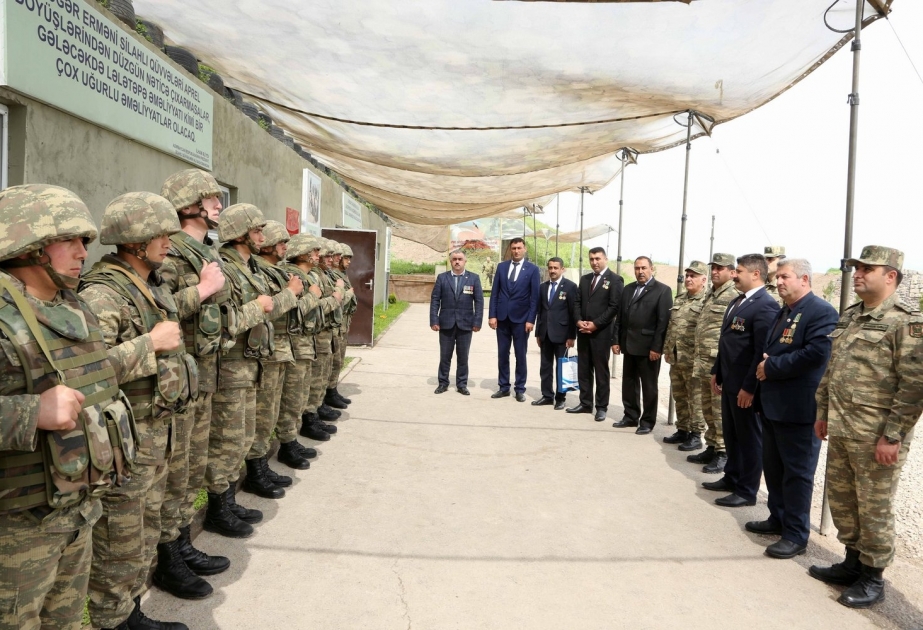 Ağcabədidən olan Qarabağ müharibəsi veteranları Cocuq Mərcanlıya səfər ediblər