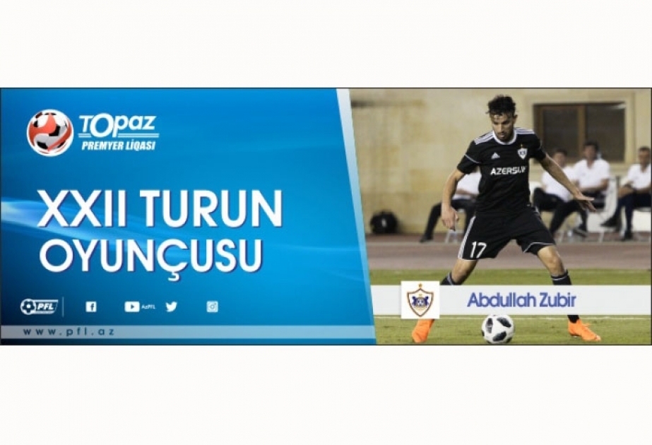 Topaz Premyer Liqası: Abdulla Zubir XXII turun ən yaxşı futbolçusu seçilib
