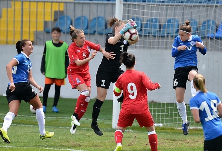 Aserbaidschanische und estländische Fußballnationalmannschaften der Frauen trennen sich torlos
