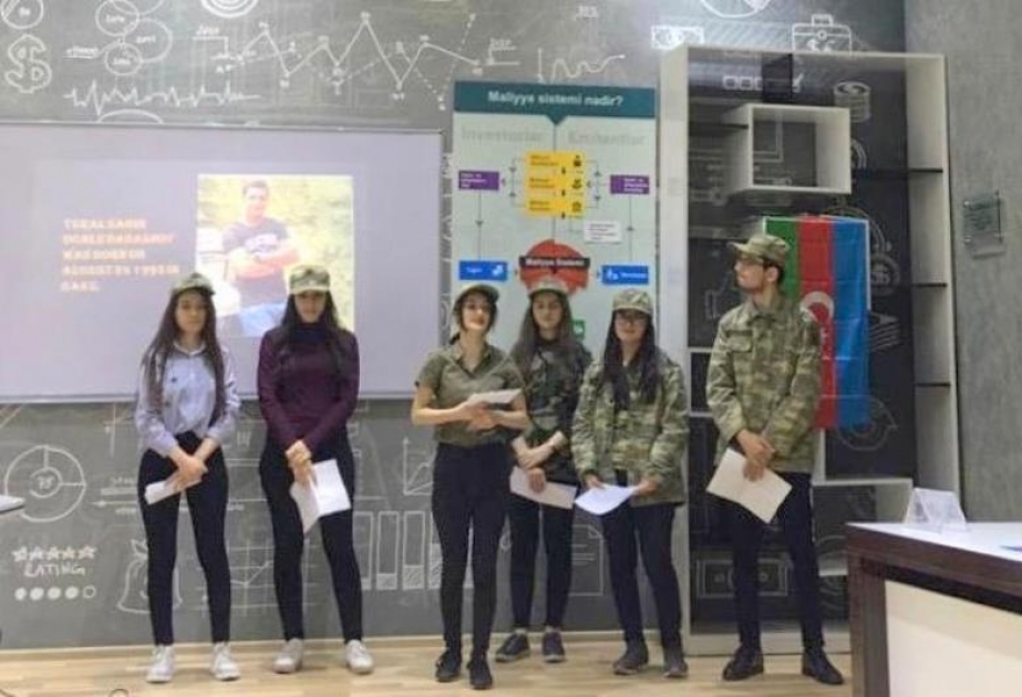 UNEC-də Aprel döyüşlərinə həsr olunan açıq dərs