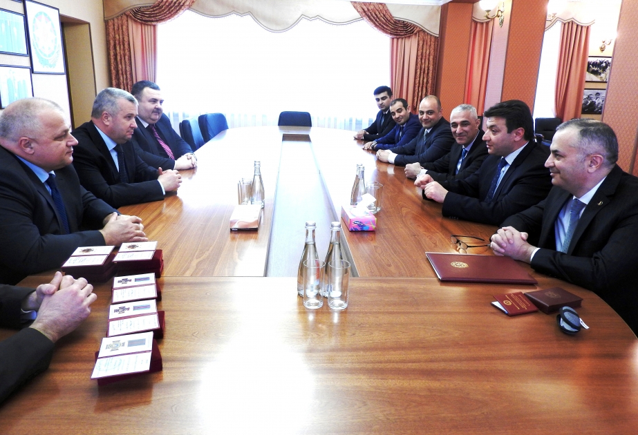 Kiyevdə Azərbaycan Respublikası Xüsusi Dövlət Mühafizə Xidmətinin nümayəndələri ilə Ukrayna Milli Qvardiyasının rəhbər heyəti arasında görüş keçirilib