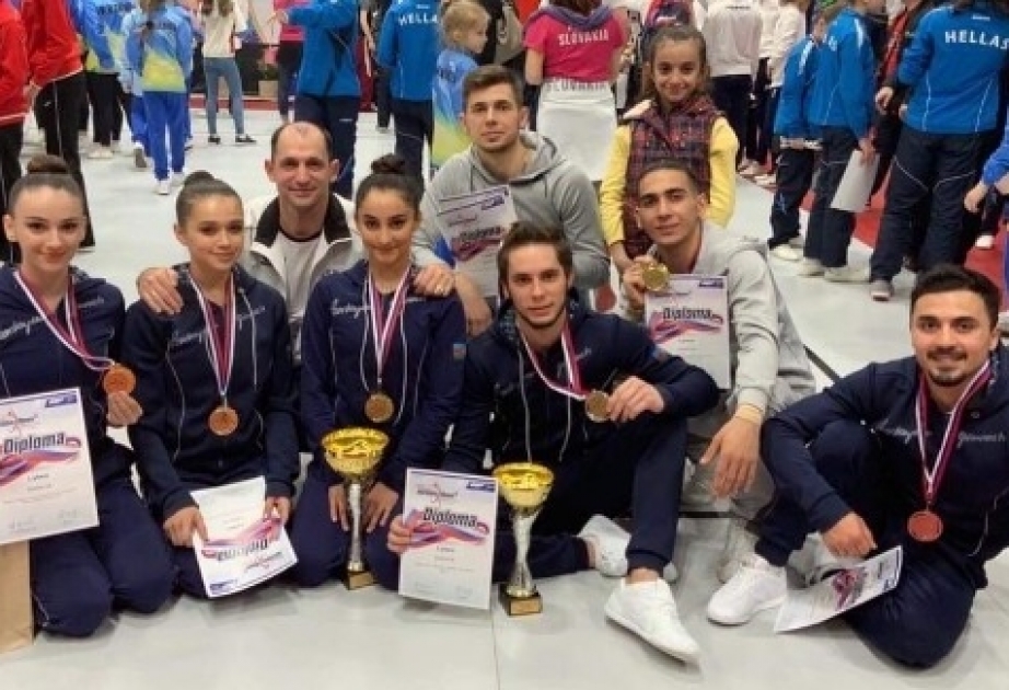 Azərbaycan gimnastları aerobika üzrə açıq Slovakiya çempionatında fərqləniblər