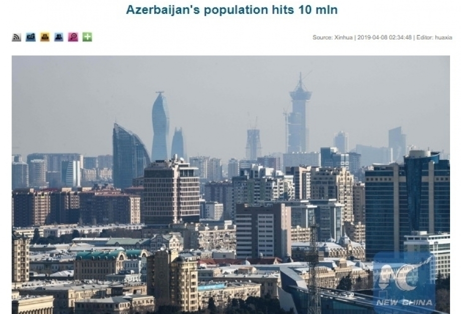 L’agence Xinhua : La population azerbaïdjanaise atteint 10 millions d’habitants