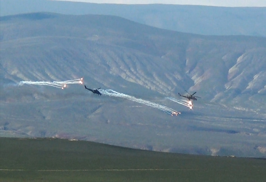 Air Force helicopter units hold flight-tactical training