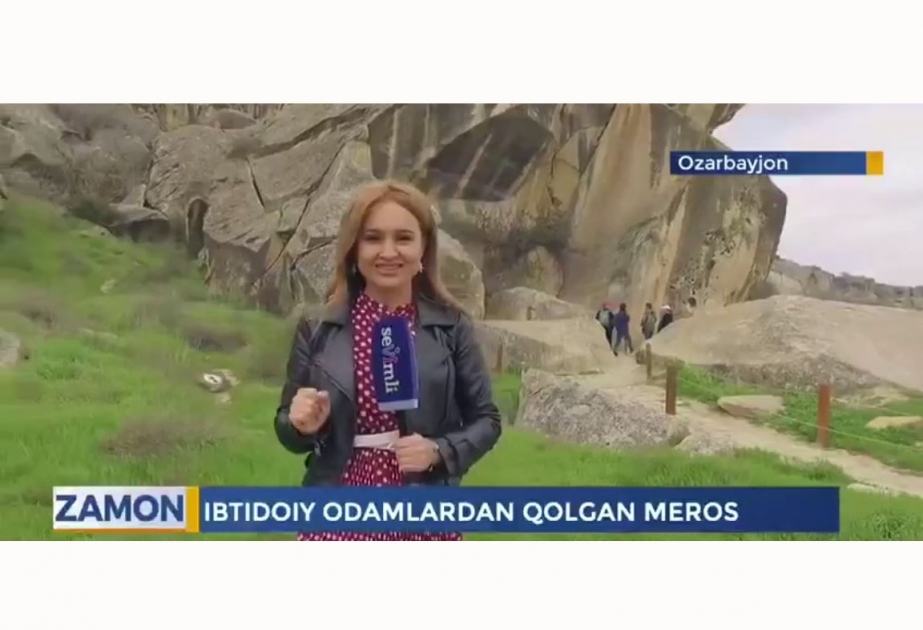Özbəkistanın “Sevimli” televiziya kanalı Qobustan Milli Tarix-Bədii Qoruğu haqqında videomaterial yayımlayıb