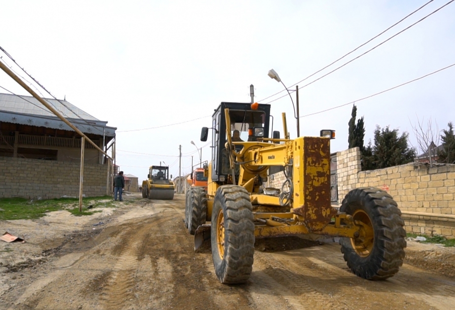 Qaradağda 2,2 kilometrlik 4 küçənin təmiri yekunlaşıb VİDEO