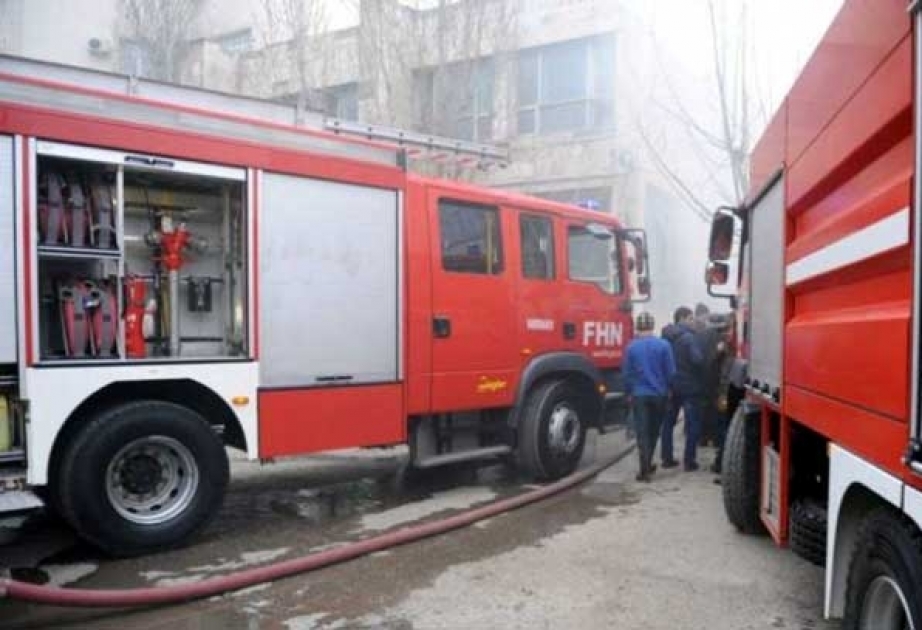 Babək prospektində məcburi köçkünlərin məskunlaşdıqları binada yanğın baş verib