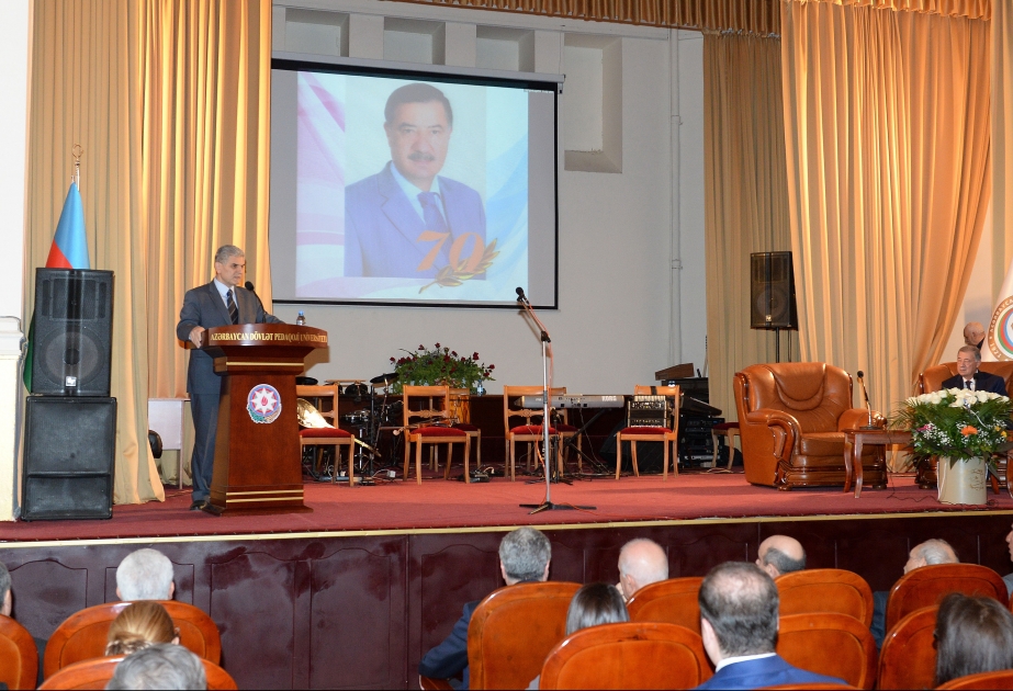 ADPU-da professor Nizami Xudiyevin 70 illik yubileyi qeyd edilib