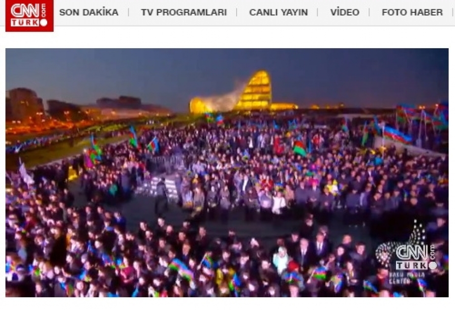 CNN Türk TV: Azərbaycan Prezidenti səmərəli islahatlar sayəsində xalqın dəstəyini qazanıb VİDEO