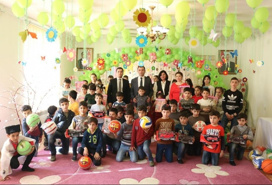 Mənəvi Dəyərlərin Təbliği Fondunun nümayəndələri Gəncədə yerləşən uşaq evini ziyarət edib