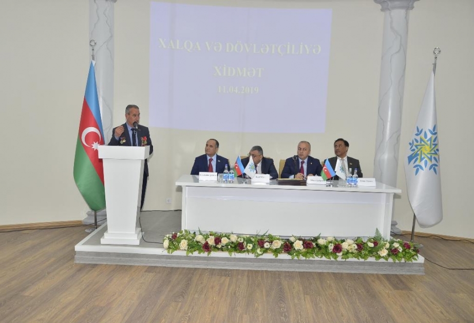 Pirallahıda “Xalqa və dövlətçiliyə xidmət” mövzusunda tədbir keçirilib