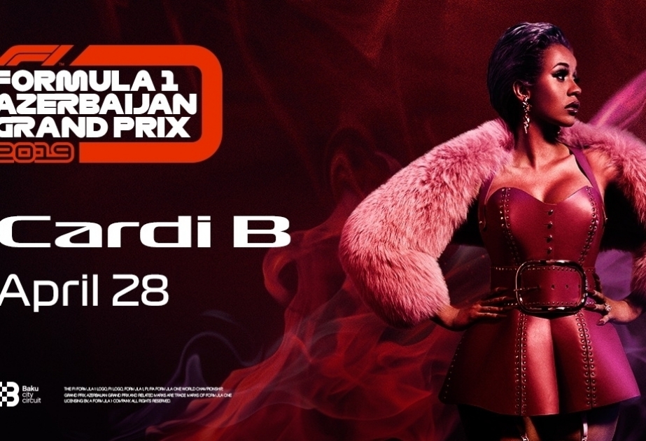Cardi B clausurará el Gran Premio de Fórmula 1 de Azerbaiyán en 2019