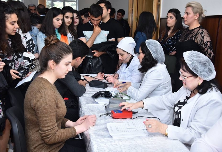 Sumqayıt universitetinin kollektivi “Qan ver, yaşat" aksiyasına qoşulub