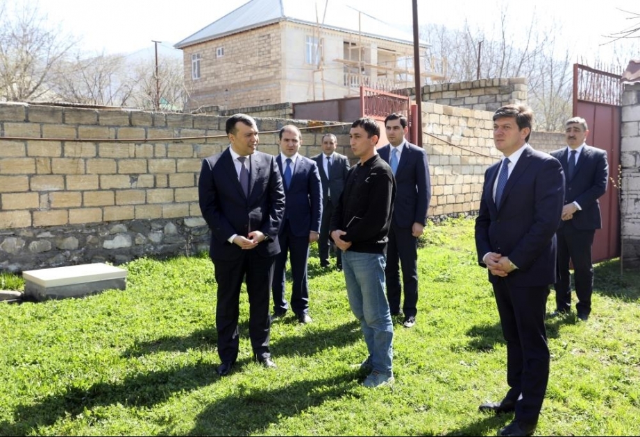 Qəbələdə özünüməşğulluq proqramı çərçivəsində yaradılan xidmət sahəsi və təsərrüfatlara baxış olub