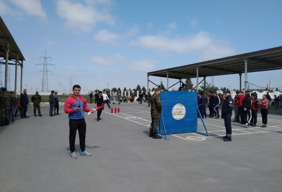 FHN-in Sumqayıt Regional Mərkəzində “Gənc xilasedici və yanğınsöndürən” yarışları keçirilib