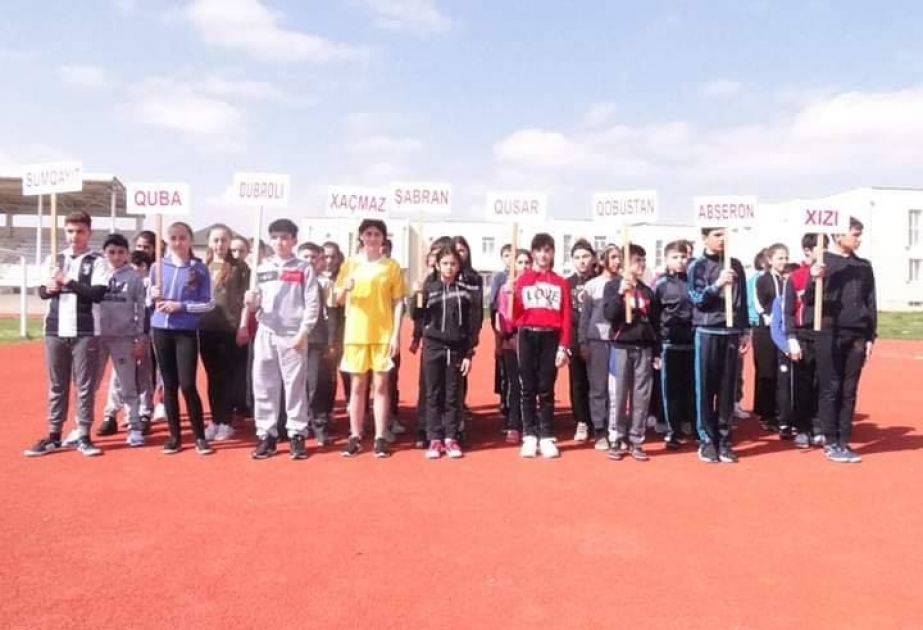 Xaçmazda atletika üzrə zona yarışları keçirilib