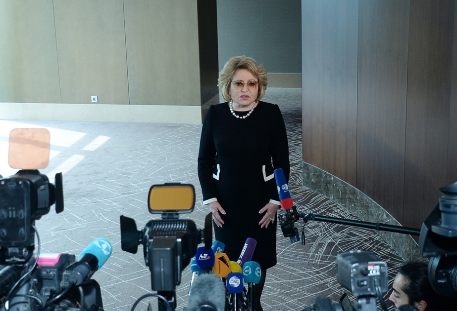 Walentina Matwijenko: Die russisch-aserbaidschanischen Beziehungen entwickeln sich in allen Bereichen dynamisch