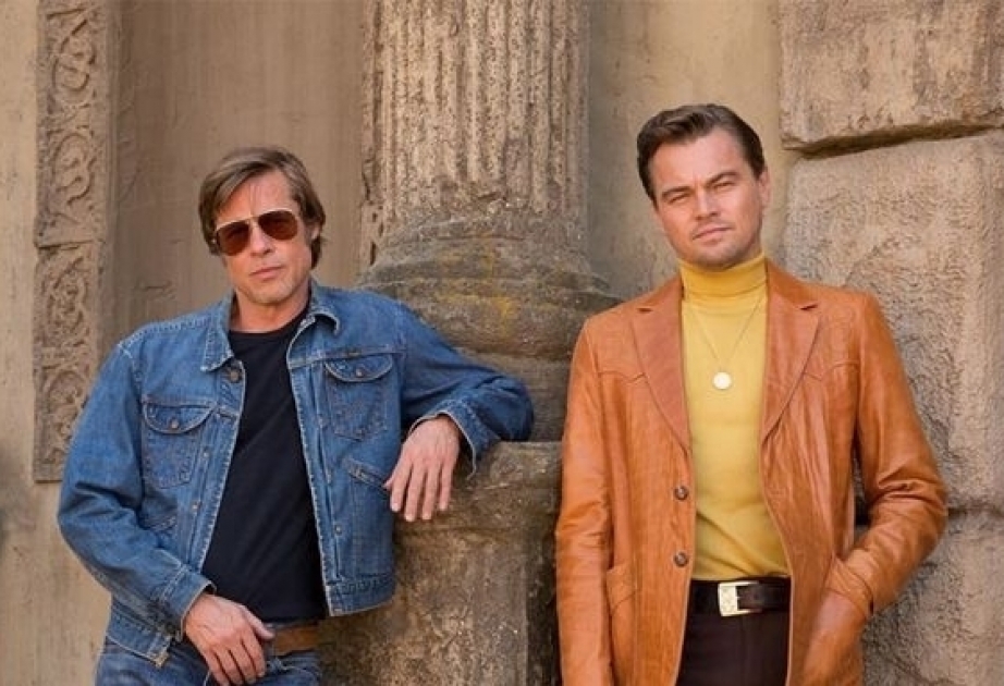 Brad Pitt y Leonardo Di Caprio se lucen con Tarantino