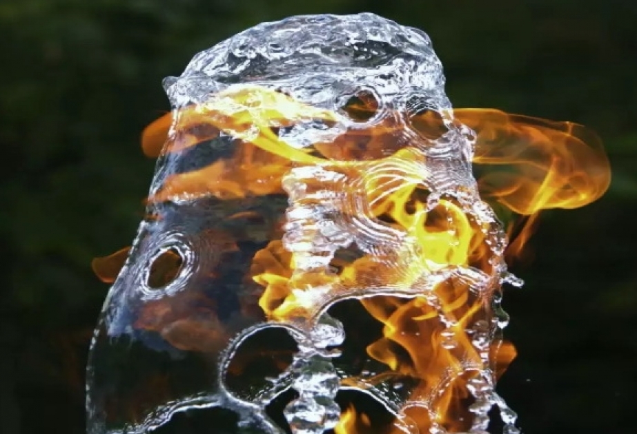 Inusual manantial de fuego en Azerbaiyán