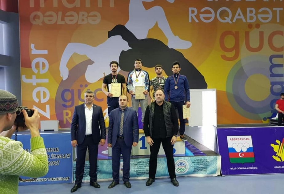 Mas-reslinq üzrə ölkə kubokunun qalibləri təltif edilib
