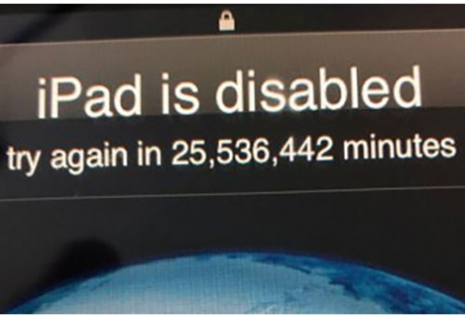 Ребенок заблокировал Apple iPad родителей до 2067 года