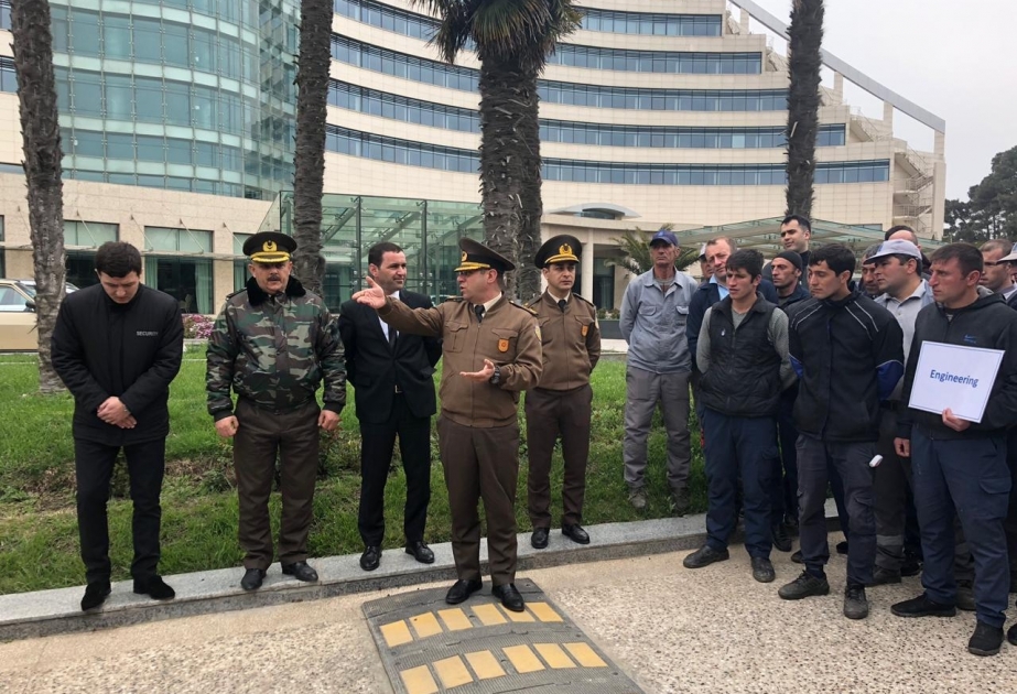 FHN-in Dövlət Yanğın Nəzarəti Xidməti yanğın-taktiki təlim keçirib