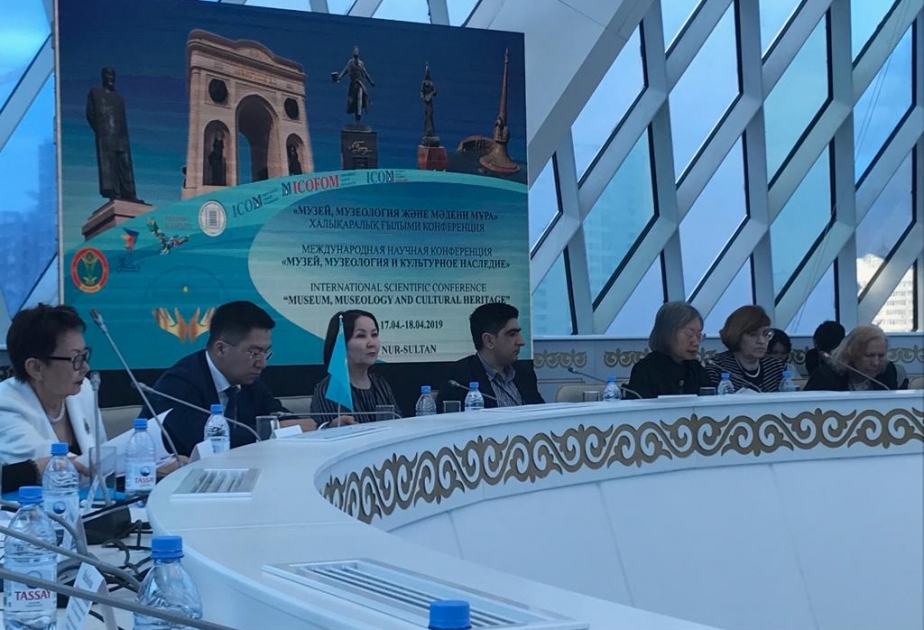 Milli Azərbaycan Tarixi Muzeyinin əməkdaşı Qazaxıstanda keçirilən beynəlxalq konfransda çıxış edib