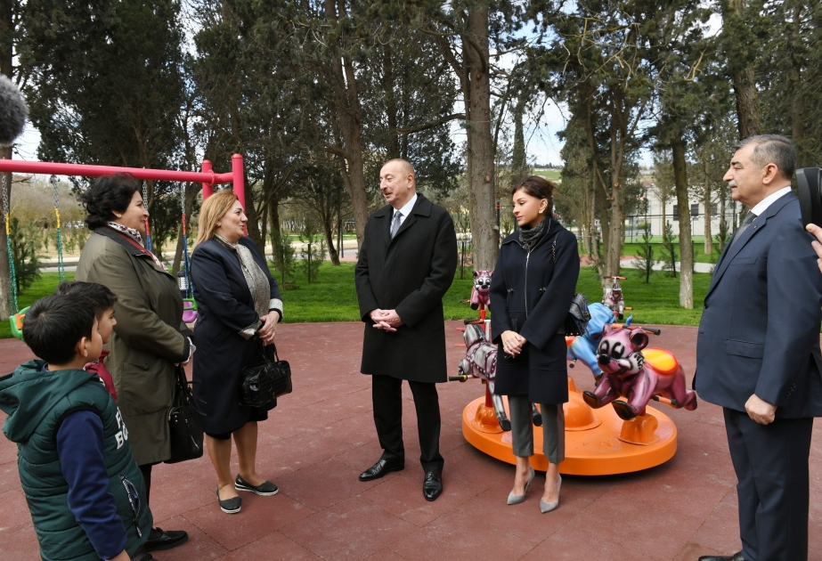 In Baku ein weiterer Erholungspark nach Renovierung wieder zur Nutzung übergeben VIDEO