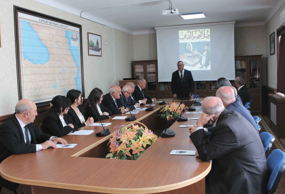 AMEA Naxçıvan Bölməsində “Molla Nəsrəddin” jurnalının fəaliyyətə başlamasının 113 illiyi qeyd olunub