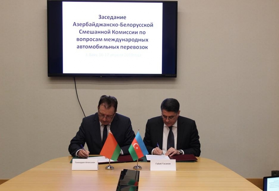 Avtomobil daşımaları üzrə Azərbaycan-Belarus Qarışıq Komissiyasının iclası keçirilib