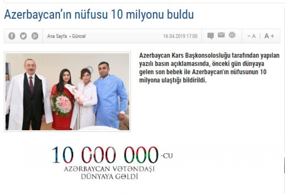 Türkiyə saytları: Biz artıq 10 milyonuq