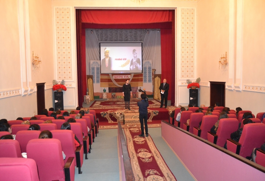 İmadəddin Nəsimi Azərbaycan klassik poeziyasının və ədəbi dili tarixinin parlaq simasıdır