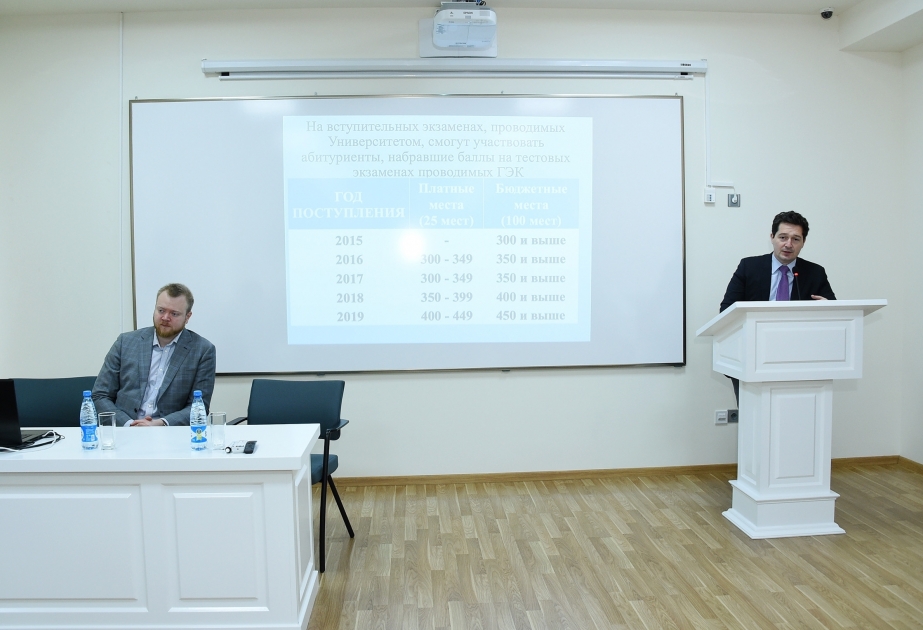 Seçenov Universitetinin Bakı filialında “Açıq qapı” günü keçirilib