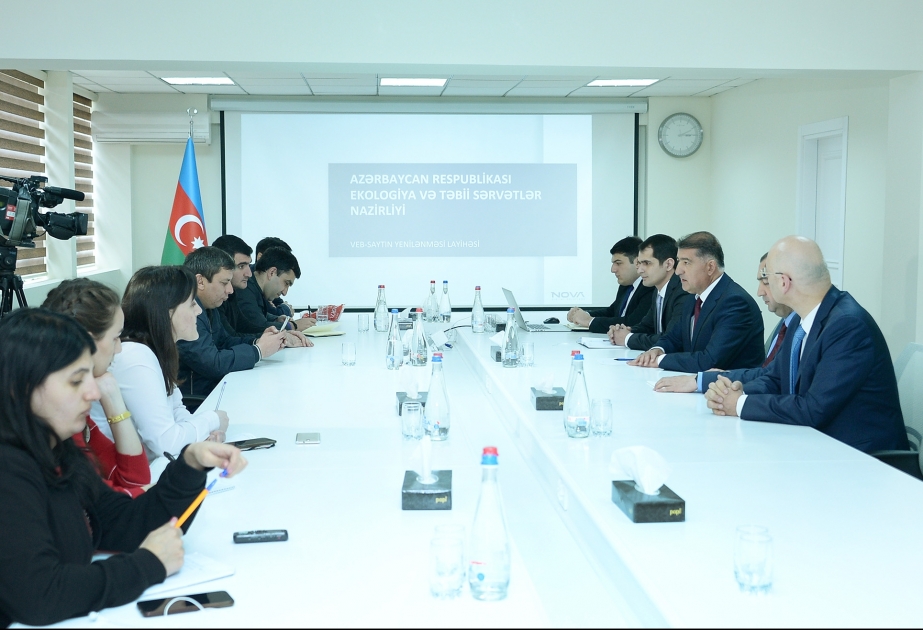 Ekologiya və Təbii Sərvətlər Nazirliyinin saytının yenilənmiş versiyasının təqdimatı keçirilib