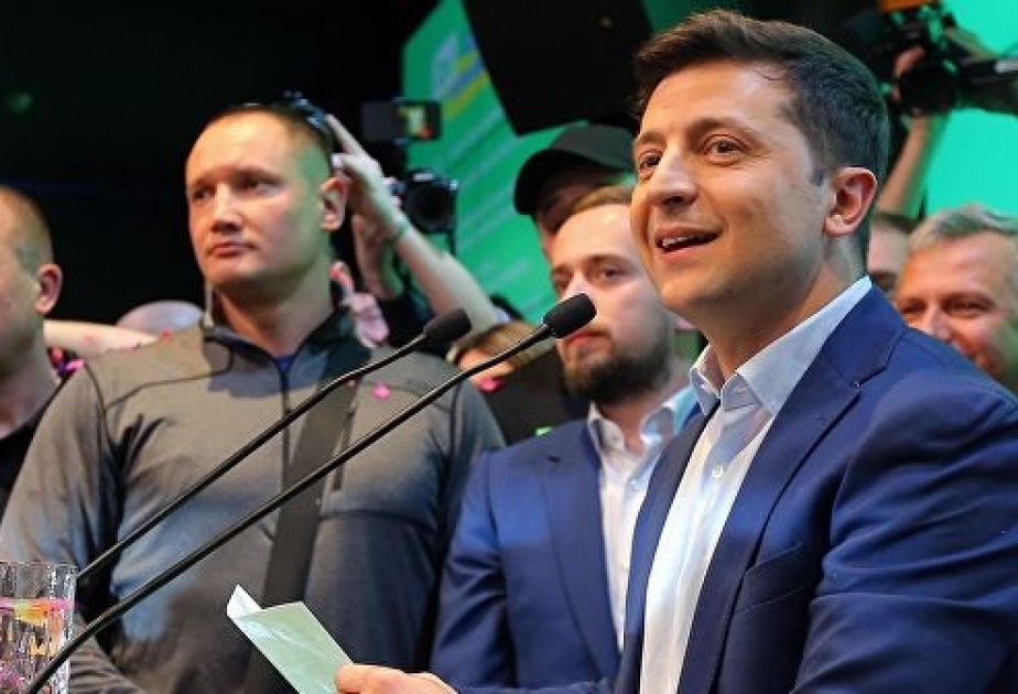 Ukrayna MSK prezident seçkilərində Vladimir Zelinskinin qələbəsini elan edib