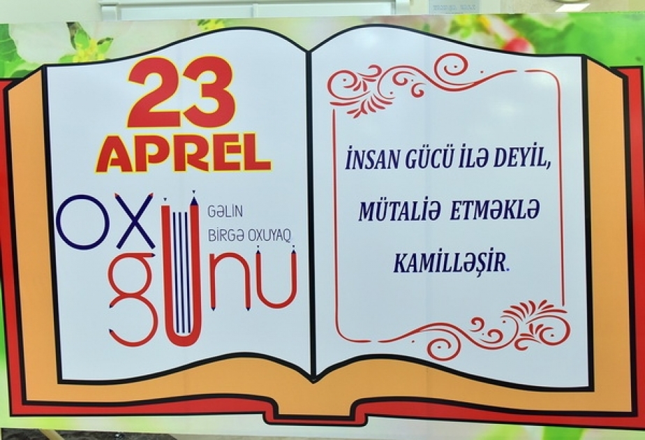 Sumqayıt məktəbliləri kütləvi “Oxu günü”nə qoşulublar - AZƏRTAC
