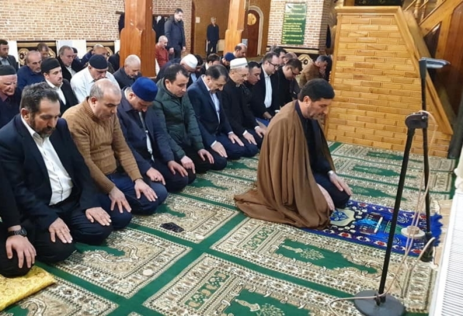 Azərbaycanın şimal və cənub bölgələrindən olan din xadimləri birgə namaz qılıblar
