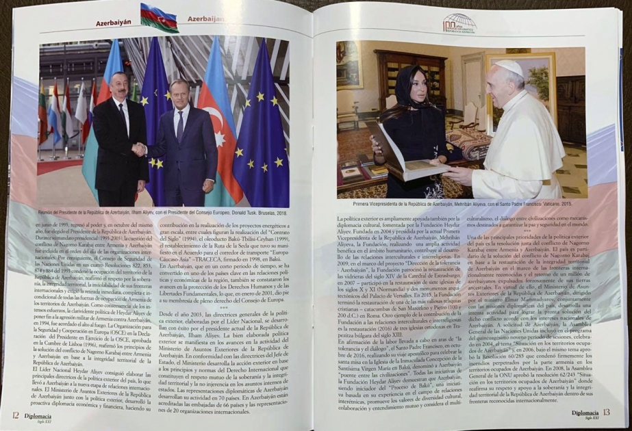 İspaniya jurnalında Azərbaycanın diplomatik xidmət orqanlarının 100 illiyinə həsr olunmuş məqalə dərc edilib