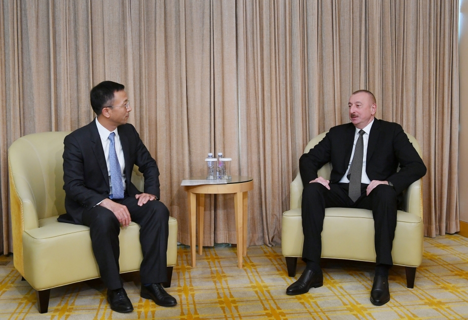 Entretien du président azerbaïdjanais avec le président de China national Electric Engineering VIDEO