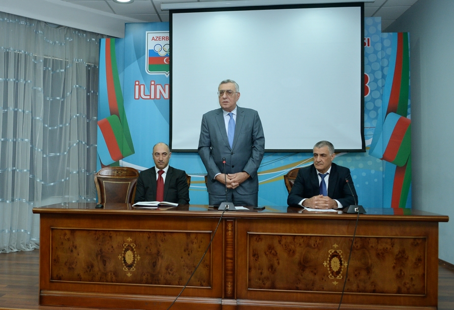 Milli Olimpiya Komitəsində atletika məşqçilərinin təltif edilməsi mərasimi olub