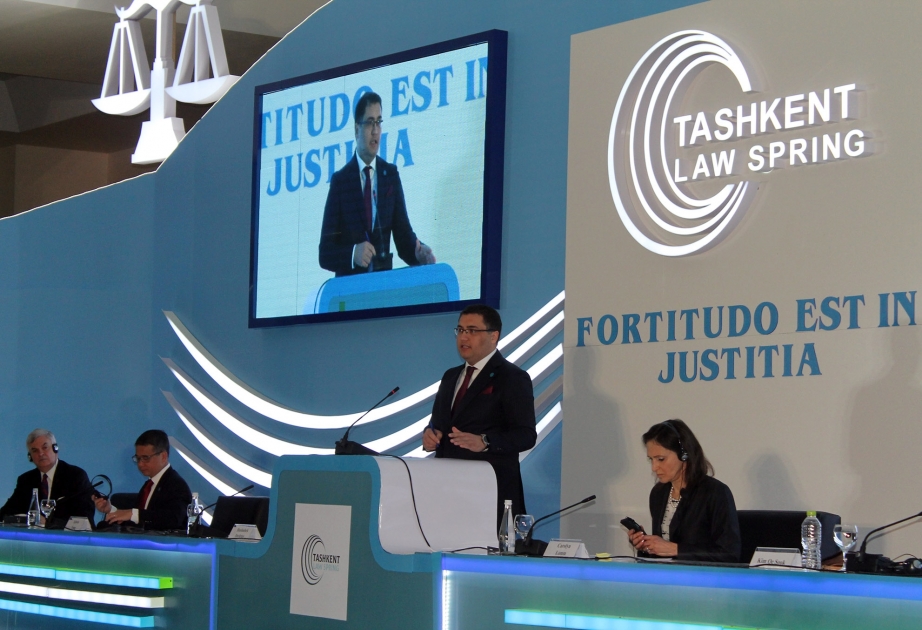 Daşkənddə keçirilən Beynəlxalq Hüquq Forumunda Azərbaycan nümayəndə heyəti də iştirak edir