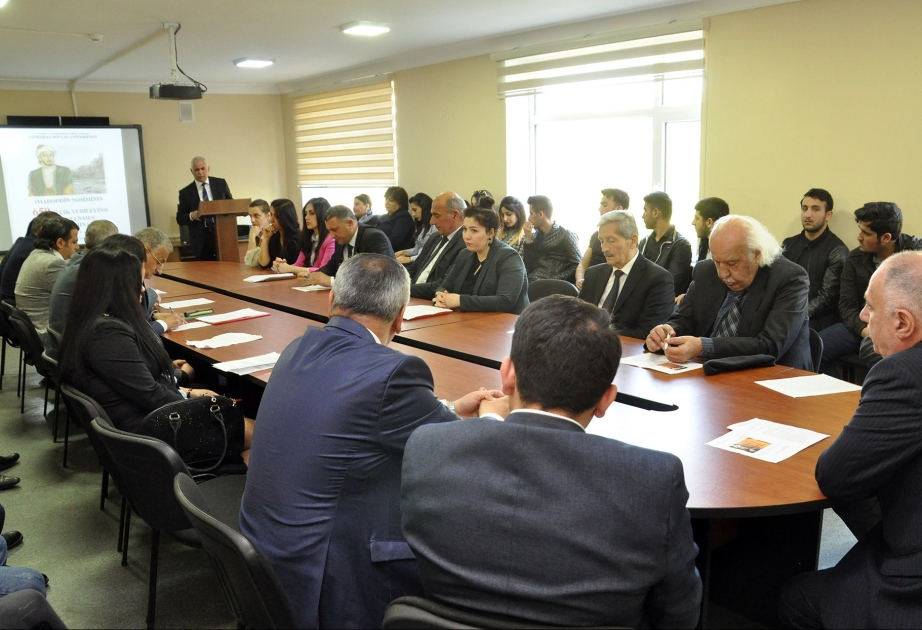 Lənkəran Dövlət Universitetində İmadəddin Nəsiminin 650 illik yubileyinə həsr olunan elmi seminar keçirilib